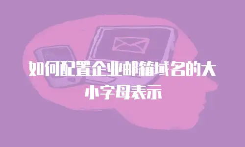  如何配置企业邮箱域名的大小字母表示