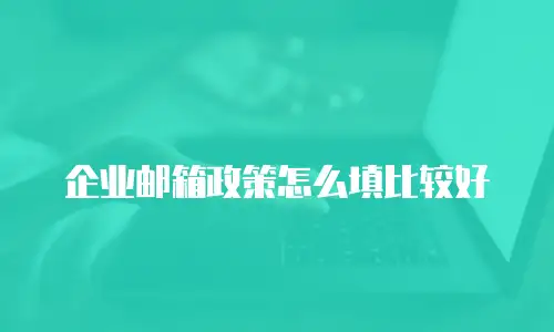 企业邮箱政策怎么填比较好