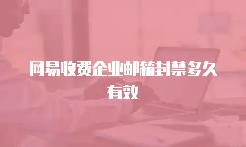 网易收费企业邮箱封禁多久有效
