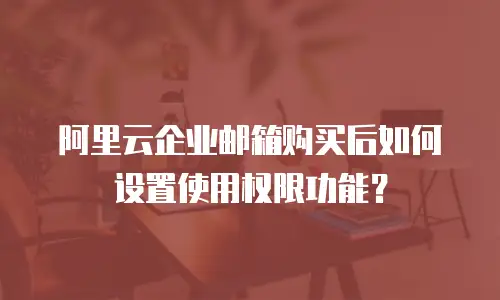 阿里云企业邮箱购买后如何设置使用权限功能？