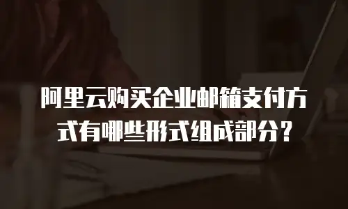 阿里云购买企业邮箱支付方式有哪些形式组成部分?