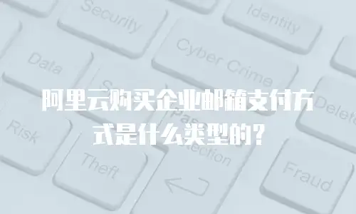 阿里云购买企业邮箱支付方式是什么类型的？