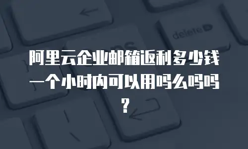 阿里云企业邮箱返利多少钱一个小时内可以用吗么吗吗?