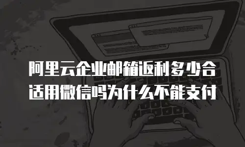 阿里云企业邮箱返利多少合适用微信吗为什么不能支付