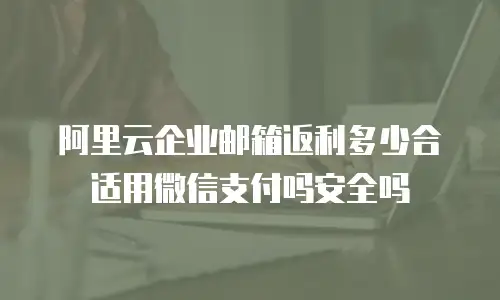 阿里云企业邮箱返利多少合适用微信支付吗安全吗