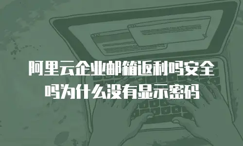 阿里云企业邮箱返利吗安全吗为什么没有显示密码