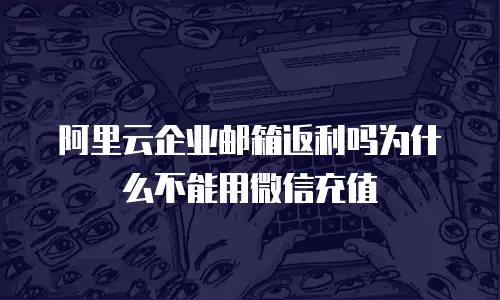 阿里云企业邮箱返利吗为什么不能用微信充值