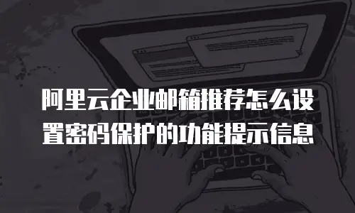 阿里云企业邮箱推荐怎么设置密码保护的功能提示信息