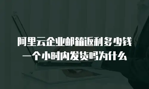 阿里云企业邮箱返利多少钱一个小时内发货吗为什么