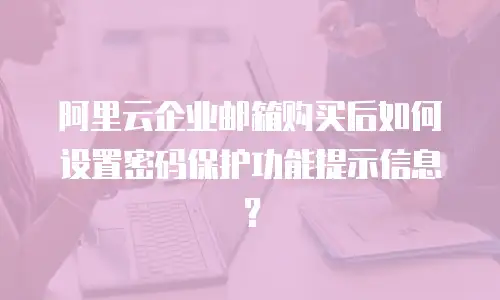 阿里云企业邮箱购买后如何设置密码保护功能提示信息？