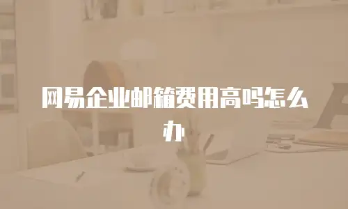 网易企业邮箱费用高吗怎么办