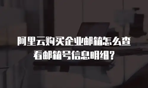 阿里云购买企业邮箱怎么查看邮箱号信息明细？