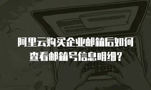 阿里云购买企业邮箱后如何查看邮箱号信息明细？