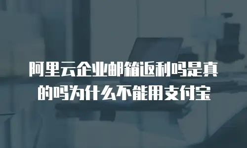 阿里云企业邮箱返利吗是真的吗为什么不能用支付宝