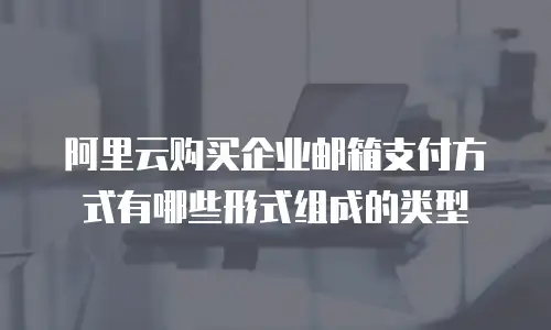 阿里云购买企业邮箱支付方式有哪些形式组成的类型