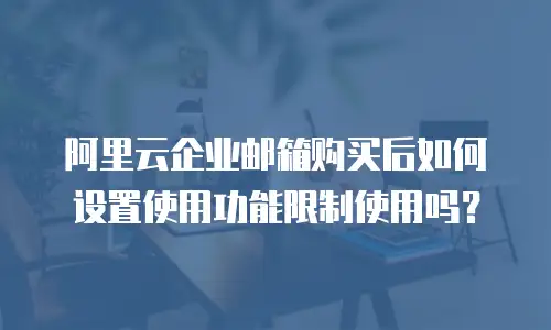阿里云企业邮箱购买后如何设置使用功能限制使用吗？
