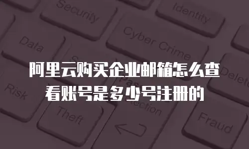 阿里云购买企业邮箱怎么查看账号是多少号注册的