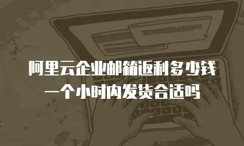 阿里云企业邮箱返利多少钱一个小时内发货合适吗