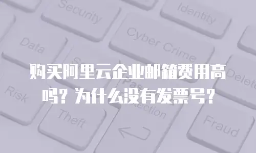购买阿里云企业邮箱费用高吗?为什么没有发票号?