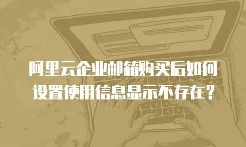 阿里云企业邮箱购买后如何设置使用信息显示不存在？