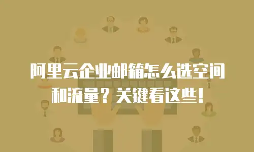 阿里云企业邮箱怎么选空间和流量?关键看这些!