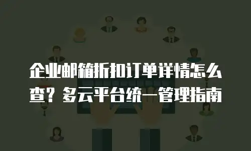 企业邮箱折扣订单详情怎么查?多云平台统一管理指南