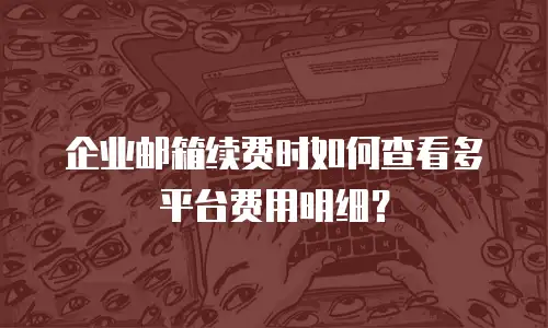 企业邮箱续费时如何查看多平台费用明细？