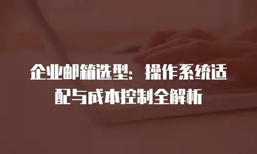 企业邮箱选型：操作系统适配与成本控制全解析