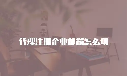 代理注册企业邮箱怎么填