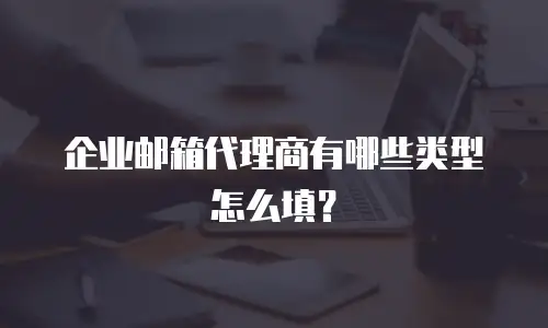 企业邮箱代理商有哪些类型怎么填？
