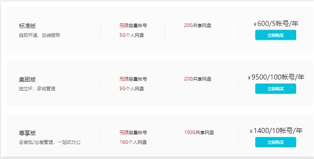 买阿里云服务器有邮箱吗?阿里企业邮箱价格表